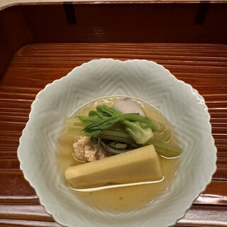 懐石 円相 - 料理写真:炊き合わせ　春の味覚を詰め込んだ風味豊かな炊き合わせ｡鯛の子の儚い食感に陶酔する｡